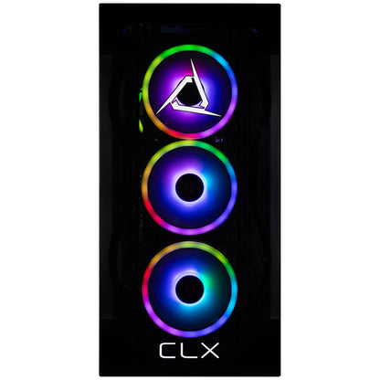 CLX Set Gaming PC - Intel Core i9 12900KF 3.2GHz, GeForce RTX 4060 Ti, 1TB NVMe M.2 SSD, 4TB HDD, 32GB DDR4 RGB Memory, 240mm AIO, Windows 11 Home, Black