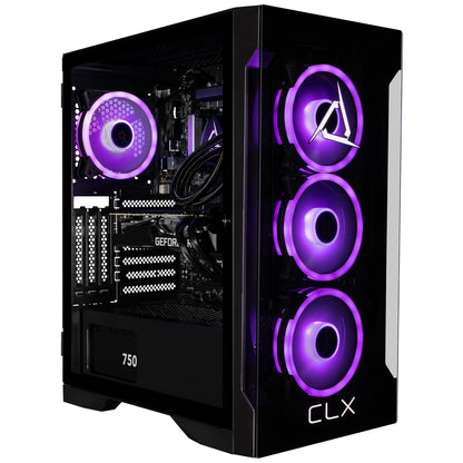 CLX Set Gaming PC - Intel Core i9 12900KF 3.2GHz, GeForce RTX 4060 Ti, 1TB NVMe M.2 SSD, 4TB HDD, 32GB DDR4 RGB Memory, 240mm AIO, Windows 11 Home, Black
