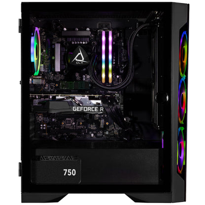 CLX Set Gaming PC - Intel Core i9 12900KF 3.2GHz, GeForce RTX 4060 Ti, 1TB NVMe M.2 SSD, 4TB HDD, 32GB DDR4 RGB Memory, 240mm AIO, Windows 11 Home, Black