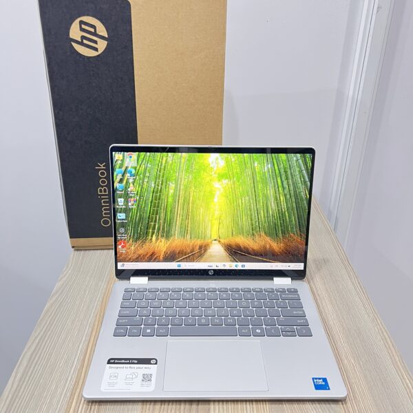 HP OMNIBOOK 5 FLIP (14-FP0023DX) | INTEL CORE 7 150U | 16GB LPDDR5 RAM | 512GB SSD | 14” 2K TOUCHSCREEN | 5MP IR CAMERA | WINDOWS 11 PRO | 2-IN-1 CONVERTIBLE