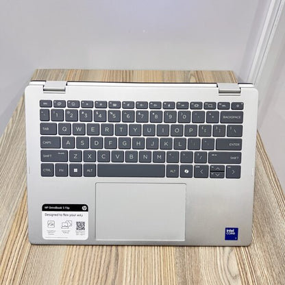 HP OMNIBOOK 5 FLIP (14-FP0023DX) | INTEL CORE 7 150U | 16GB LPDDR5 RAM | 512GB SSD | 14” 2K TOUCHSCREEN | 5MP IR CAMERA | WINDOWS 11 PRO | 2-IN-1 CONVERTIBLE